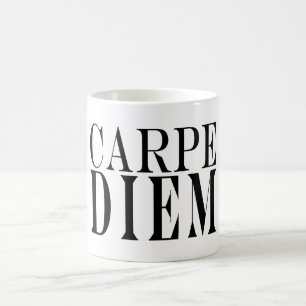 Carpe Diem griper den latinska Kaffemugg