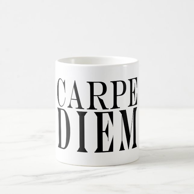 Carpe Diem griper den latinska Kaffemugg (Center)