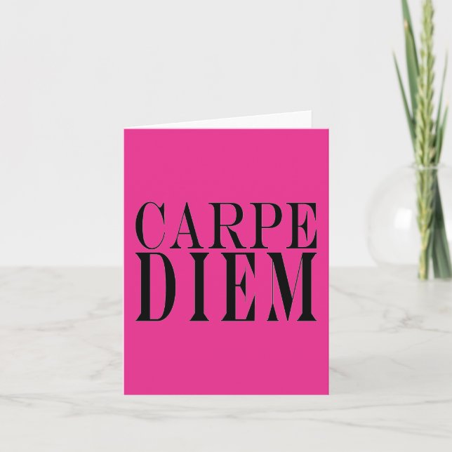 Carpe Diem griper den latinska Kort (Framsida)
