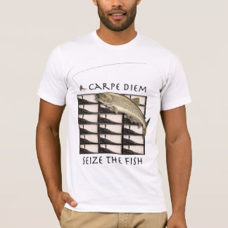 Carpe Diem griper fiskT-tröja Tee Shirt