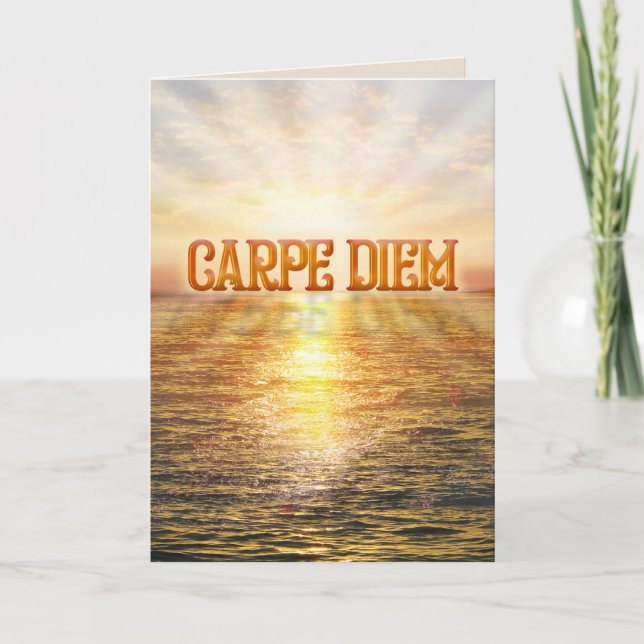 Carpe Diem-hälsningskort Helgkort (Framsida)