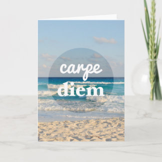 Carpe Diem-hälsningskort Kort