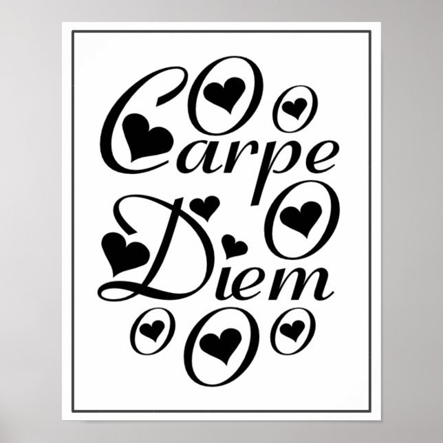 Carpe Diem Home/ Office Decor Poster (Framsidan)