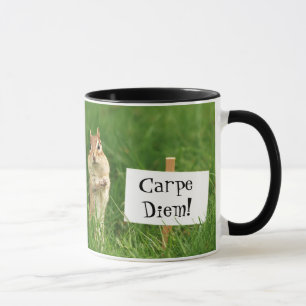 Carpe Diem! Jordekorren med undertecknar Mugg