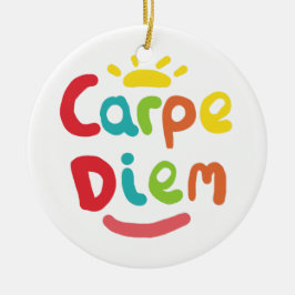 Carpe Diem Julgransprydnad Keramik
