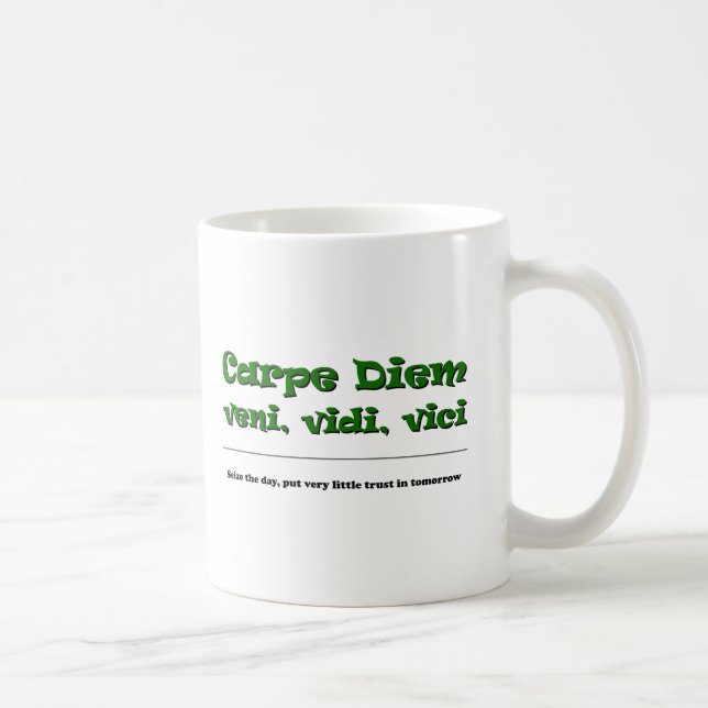 Carpe Diem Kaffemugg (Höger)