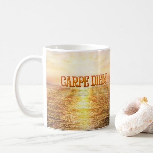 Carpe Diem Kaffemugg (Med munk)