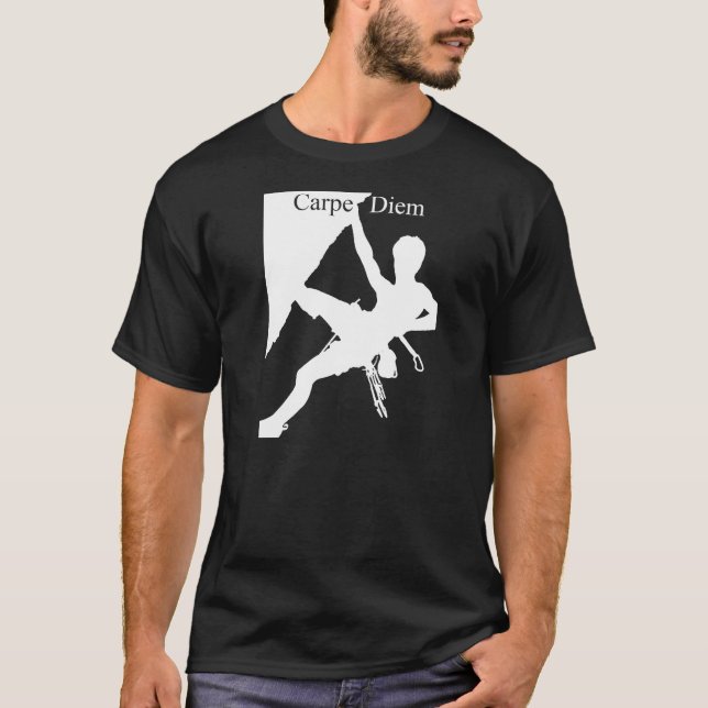 Carpe Diem klättrare T Shirt (Framsida)