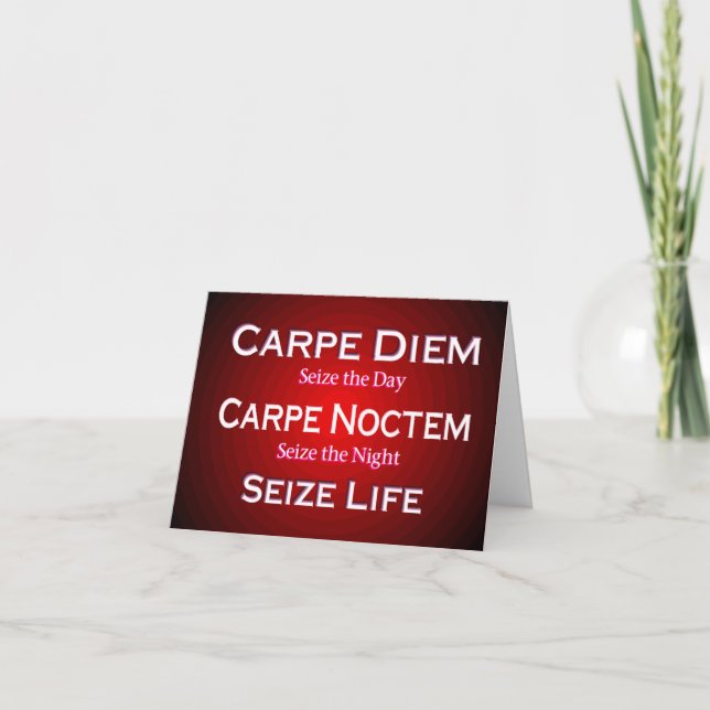 Carpe Diem-kort Kort (Framsida)