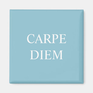 Carpe Diem Latin Quote Magnet - turkos
