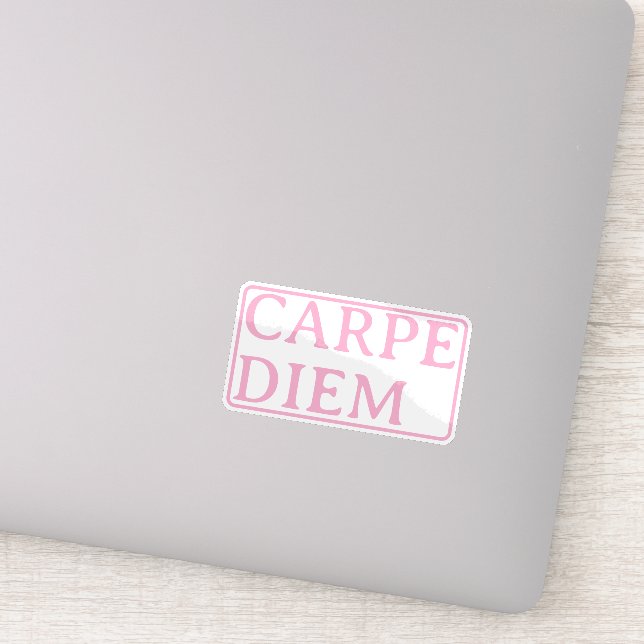 Carpe Diem latinsk citat dekal (Detalj)