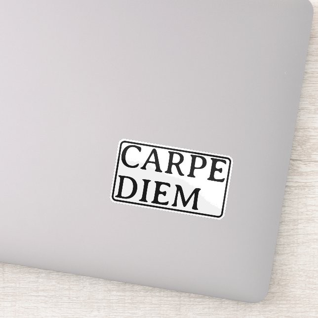 Carpe Diem latinsk citat dekal (Detalj)