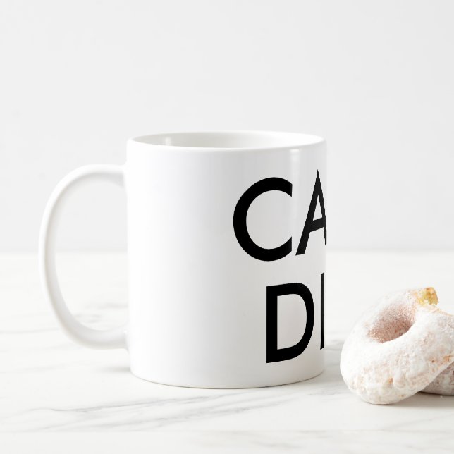 Carpe Diem latinsk citat Kaffemugg (Med munk)