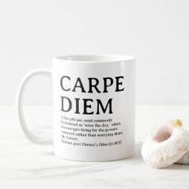 Carpe Diem latinsk citat Kaffemugg