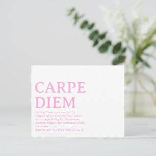 Carpe Diem latinsk citat Vykort