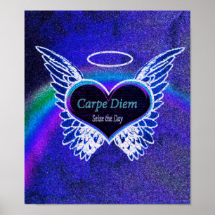 Carpe Diem latinskt citationstecken Poster