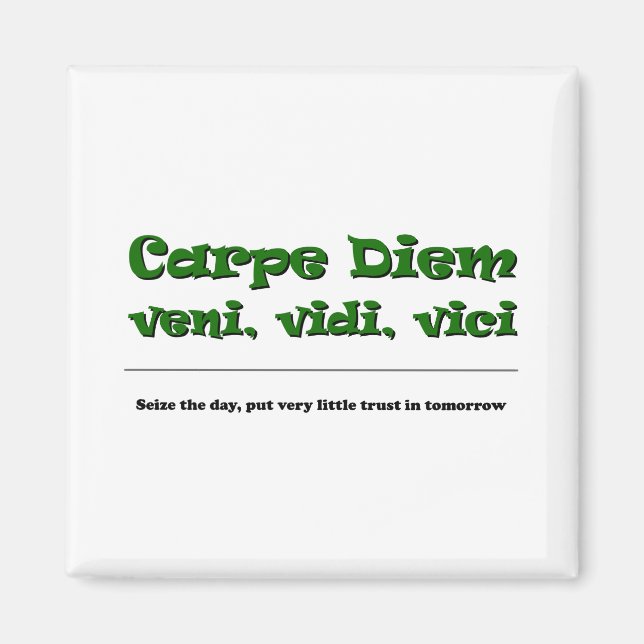 Carpe Diem Magnet (Framsidan)