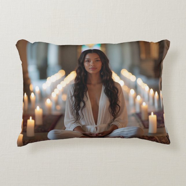 CARPE DIEM - Meditation - Yoga Prydnadskudde (Framsidan)