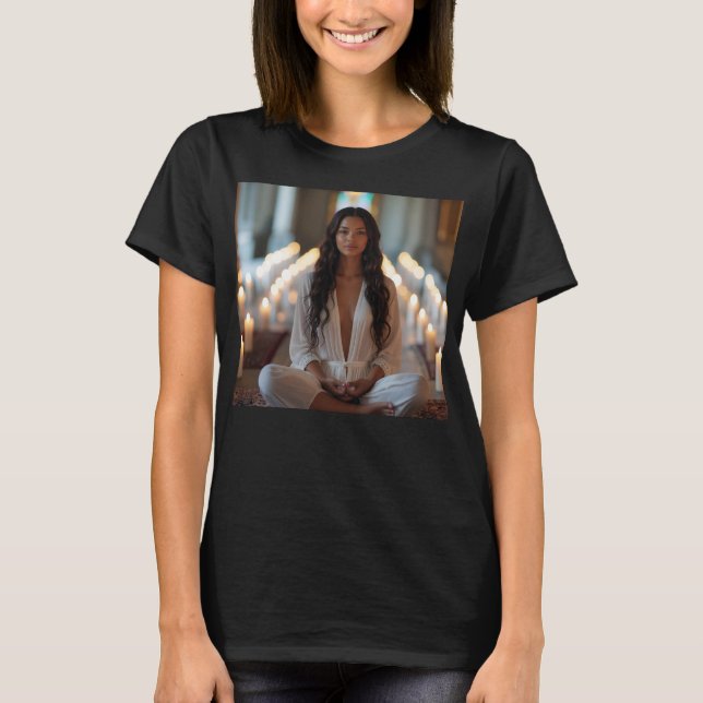 CARPE DIEM - Meditation - Yoga T Shirt (Framsida)