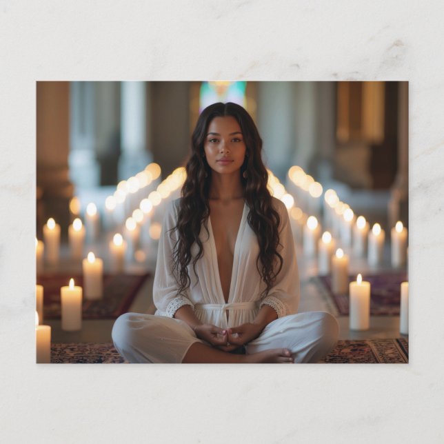 CARPE DIEM - Meditation - Yoga Vykort (Framsida)