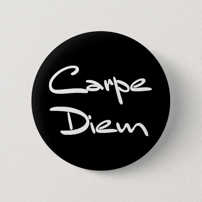 CARPE DIEM Modern Coola Text Knapp (Framsida)