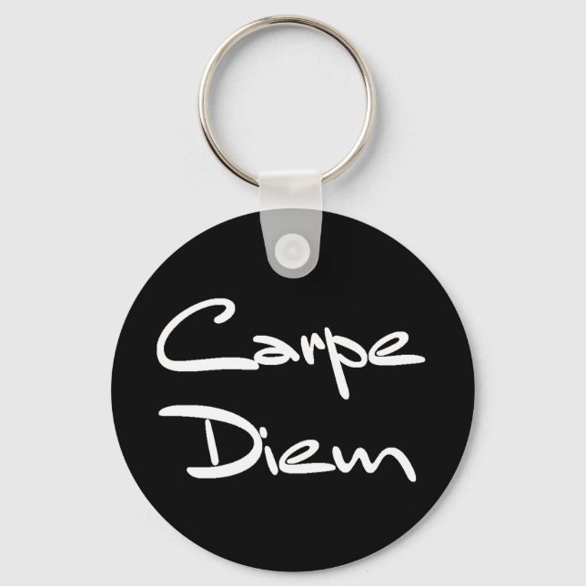 CARPE DIEM Modern Coola Text Nyckelring (Framsida)