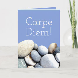 Carpe Diem Motivational Quote Typography-Småstarna Kort