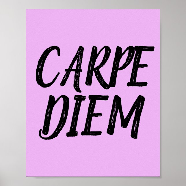 CARPE DIEM Motivering Poster (Framsidan)