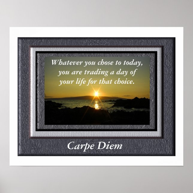 Carpe Diem - Poster (Framsidan)
