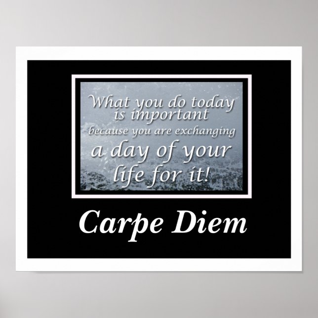 Carpe Diem Poster (Framsidan)