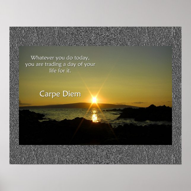 Carpe Diem Poster (Framsidan)