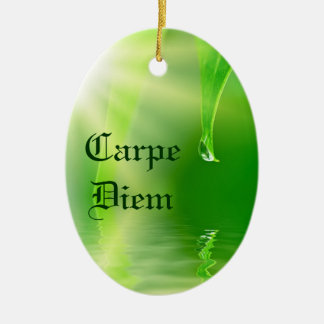 Carpe Diem prydnad Julgransprydnad Keramik