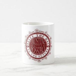 Carpe Diem Quam minimum Credula Postero Kaffemugg