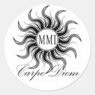 Carpe Diem Runt Klistermärke