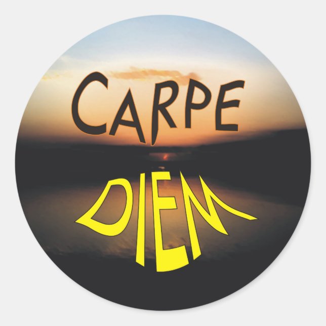 CARPE DIEM RUNT KLISTERMÄRKE (Framsida)