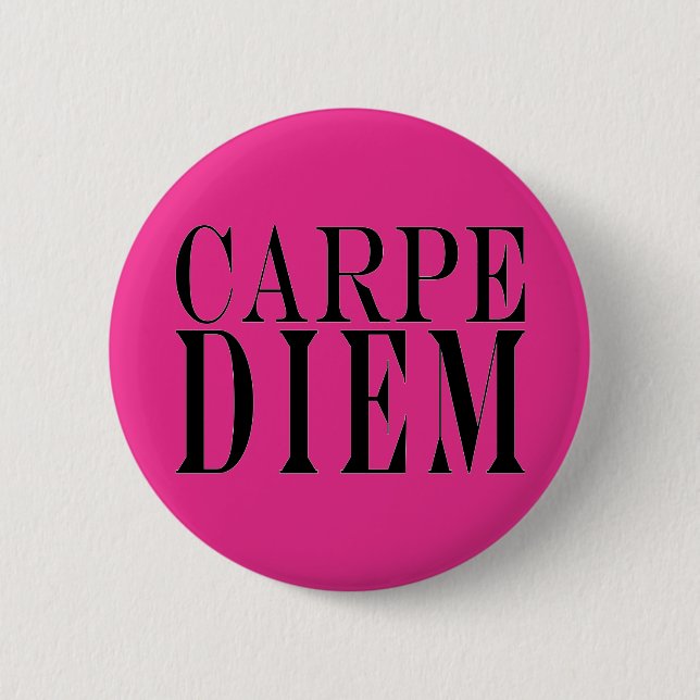Carpe Diem Seize Day Latin Quote Happy Knapp (Framsida)