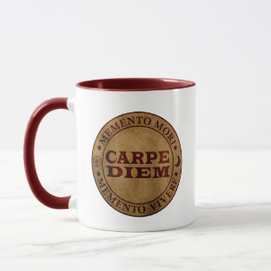 Carpe diem Seize Day Memento mori Mugg