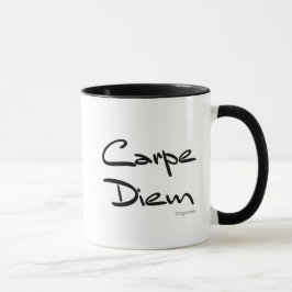 CARPE DIEM, Seize Day, Modern kaffe Mugg