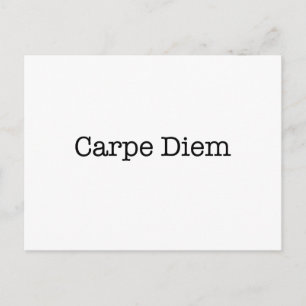 Carpe Diem Seize the Day Quote - Citat Vykort