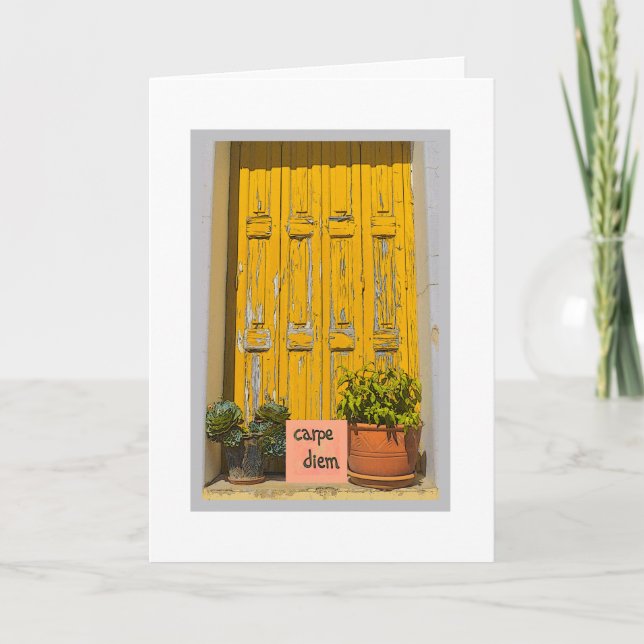 CARPE DIEM /SEIZZY DAY /GRATTIS PÅ FÖDELSEDAGEN KORT (Framsida)