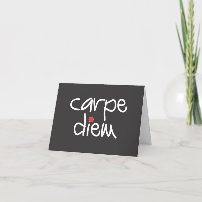Carpe Diem - Sieze Note Note Card Kort (Framsida)