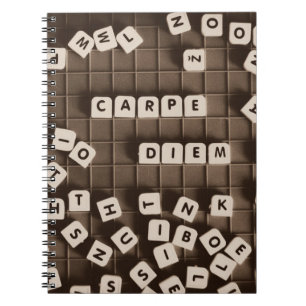 Carpe Diem Skalade Brev-plattor Anteckningsbok