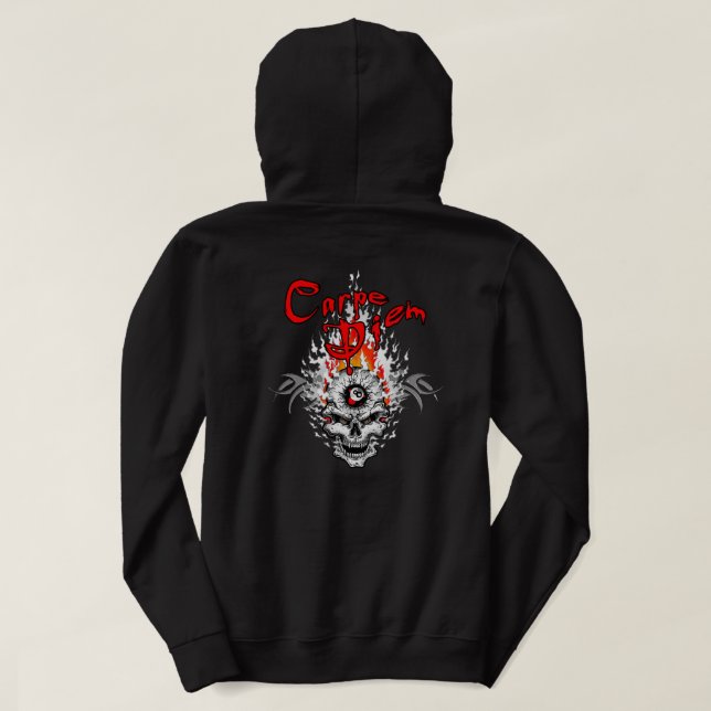 Carpe Diem skalle Munkjacka (Design baksida)