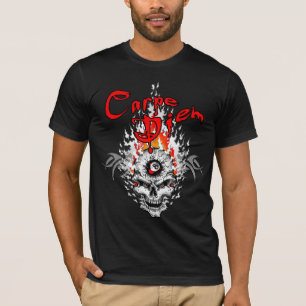 Carpe Diem skalle Tee Shirt
