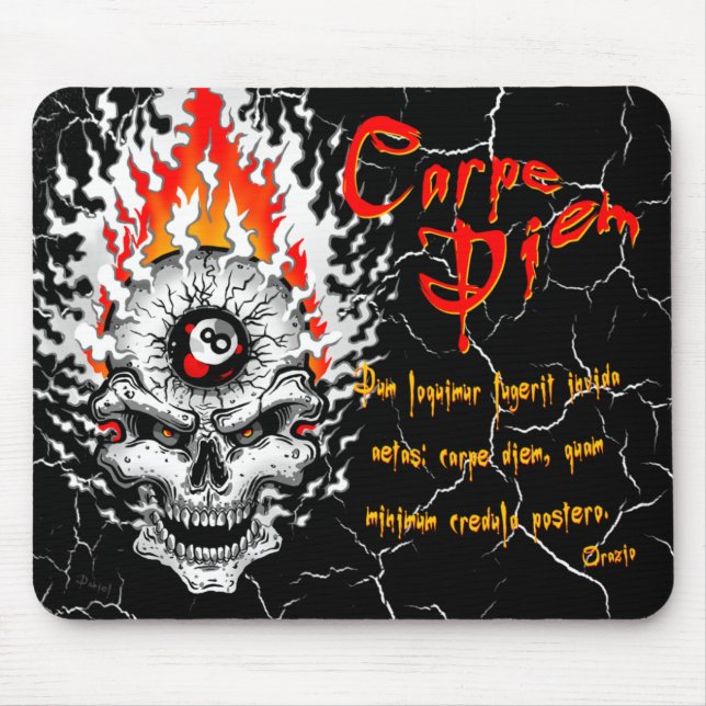 Carpe Diem Skull Musmatta (Framsidan)