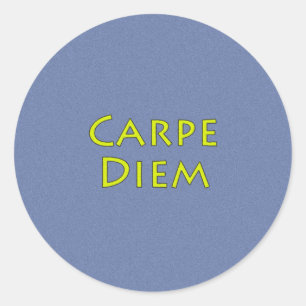 Carpe Diem Stickers Runt Klistermärke