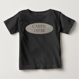Carpe Diem Stone baby black T-shirt