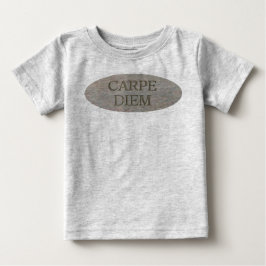 Carpe Diem Stone baby grått T-shirt