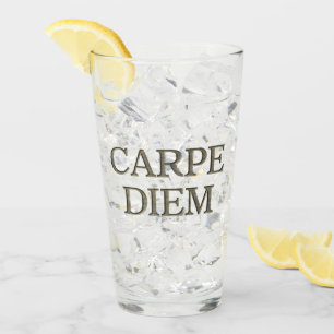 Carpe Diem Stone-glastumlare Glaskopp