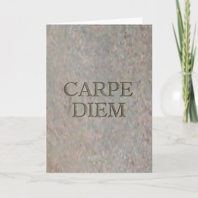 Carpe Diem Stone-kort Kort (Framsida)